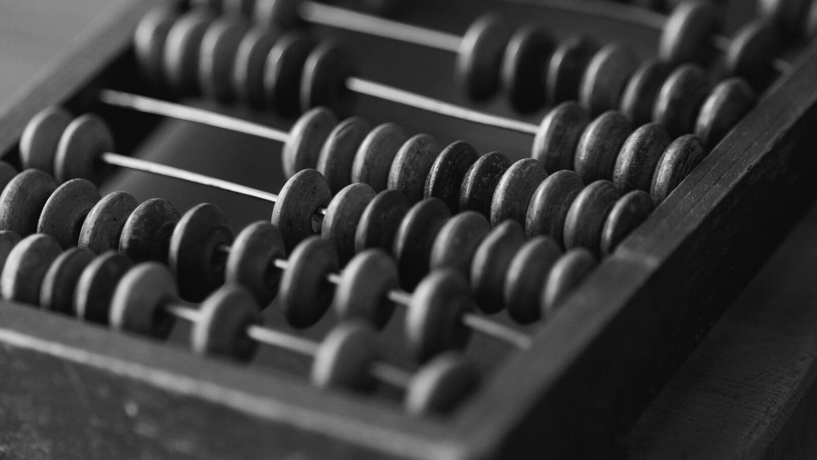 An old wooden abacus